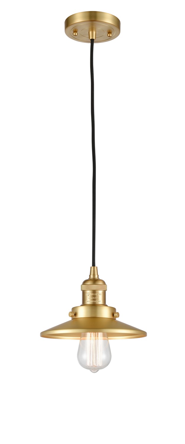 LED Mini Pendant by Innovations - Franklin Restoration Collection, Satin Gold Finish - 201C-SG-M4-LED