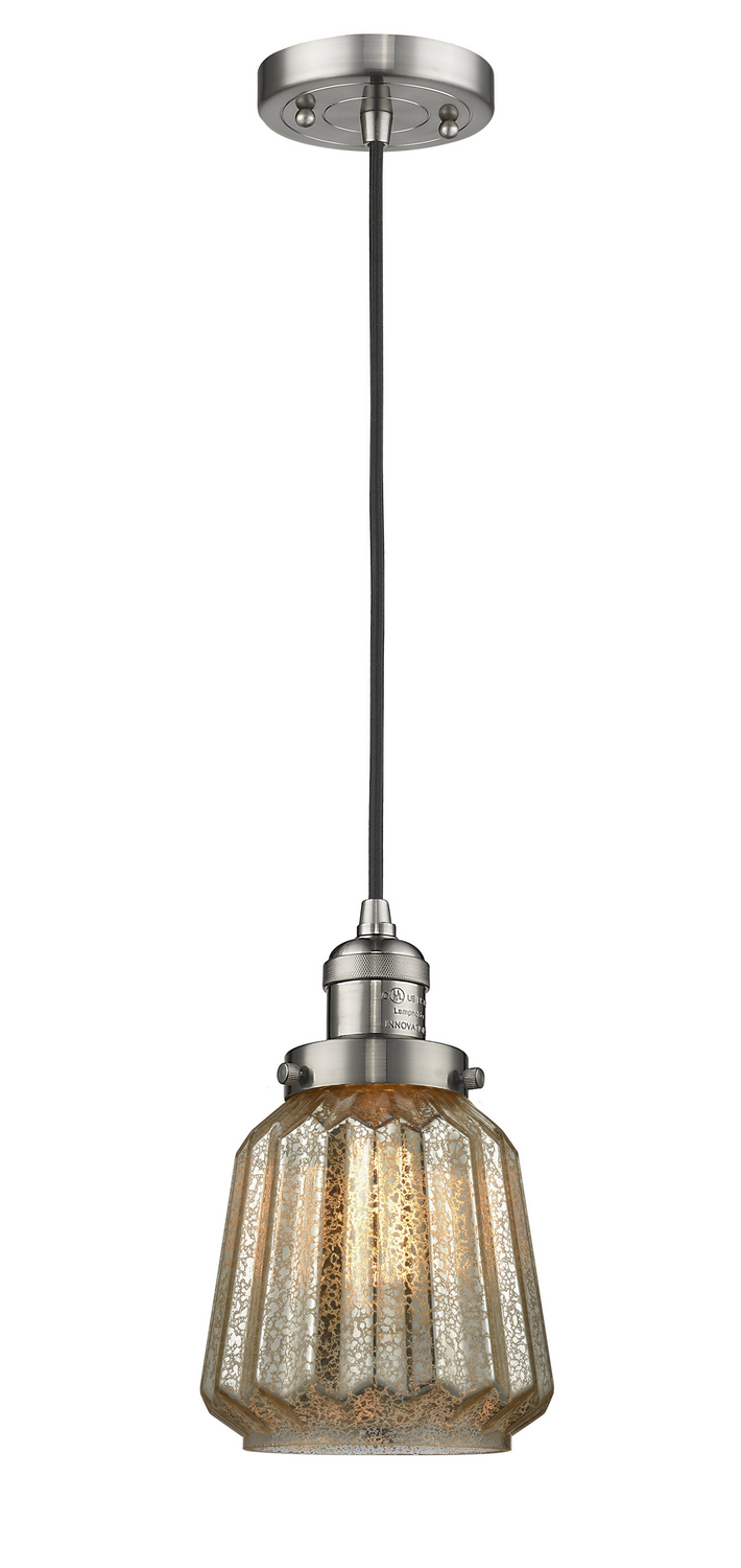 LED Mini Pendant by Innovations - Franklin Restoration Collection, Brushed Satin Nickel Finish - 201C-SN-G146-LED