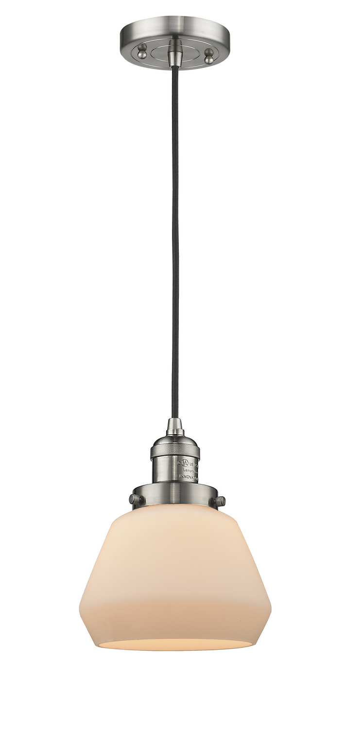 LED Mini Pendant by Innovations - Franklin Restoration Collection, Brushed Satin Nickel Finish - 201C-SN-G171-LED