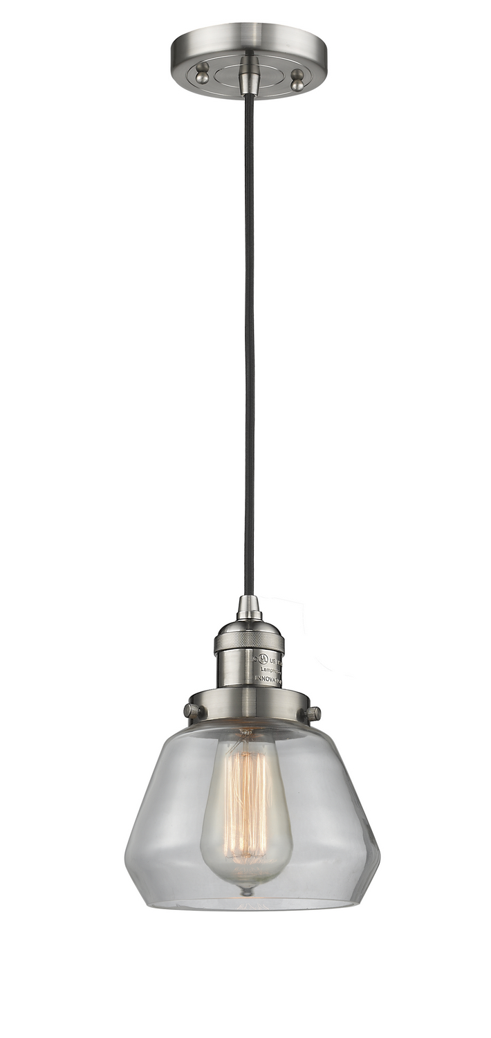 LED Mini Pendant by Innovations - Franklin Restoration Collection, Brushed Satin Nickel Finish - 201C-SN-G172-LED