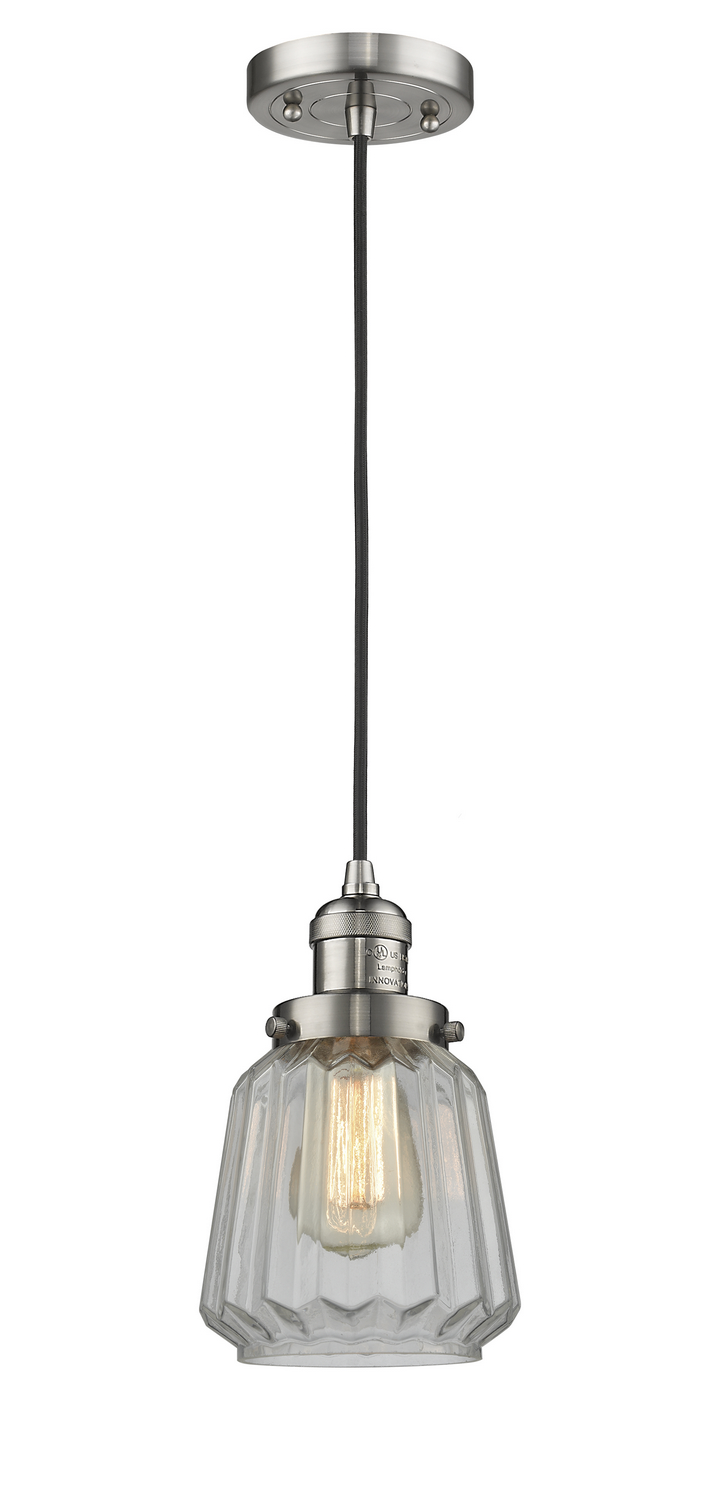 LED Mini Pendant by Innovations - Franklin Restoration Collection, Brushed Satin Nickel Finish - 201C-SN-G142-LED