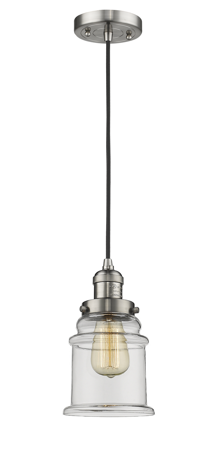 LED Mini Pendant by Innovations - Franklin Restoration Collection, Brushed Satin Nickel Finish - 201C-SN-G182-LED