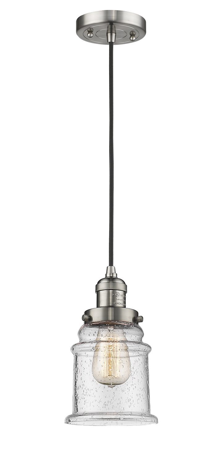 LED Mini Pendant by Innovations - Franklin Restoration Collection, Brushed Satin Nickel Finish - 201C-SN-G184-LED