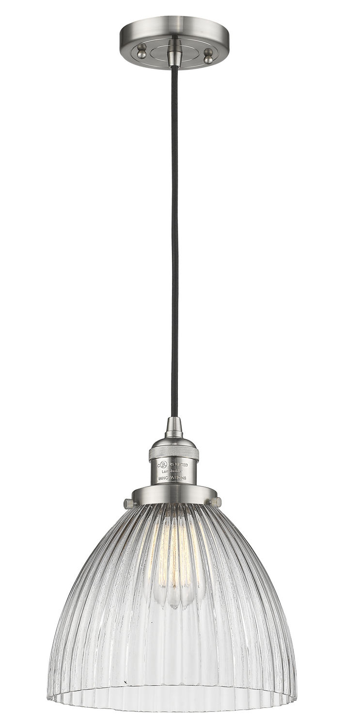 One Light Mini Pendant by Innovations - Franklin Restoration Collection, Brushed Satin Nickel Finish - 201C-SN-G222