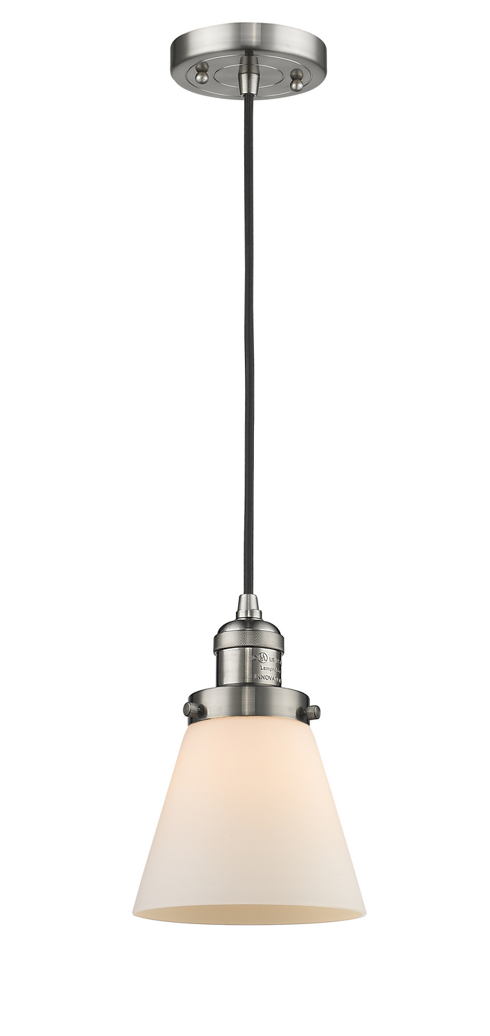 LED Mini Pendant by Innovations - Franklin Restoration Collection, Brushed Satin Nickel Finish - 201C-SN-G61-LED