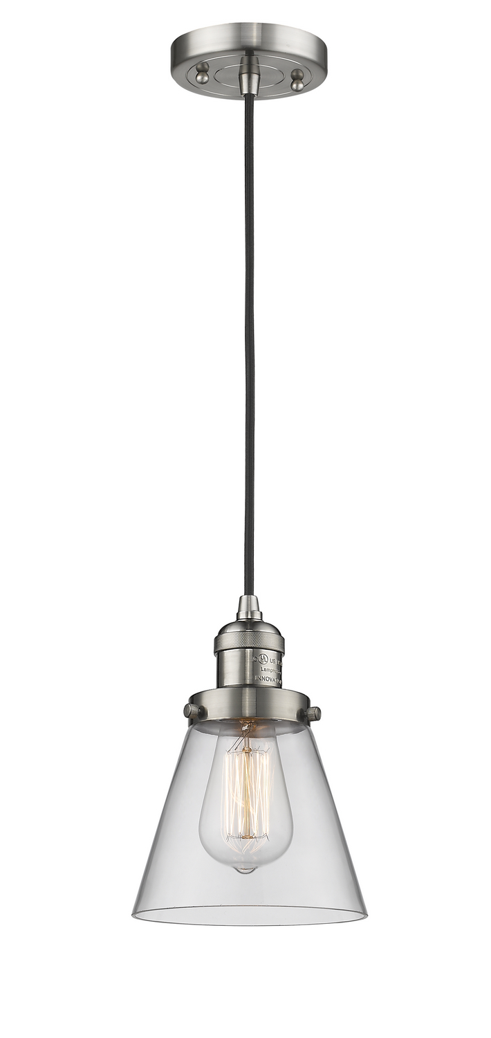 LED Mini Pendant by Innovations - Franklin Restoration Collection, Brushed Satin Nickel Finish - 201C-SN-G62-LED