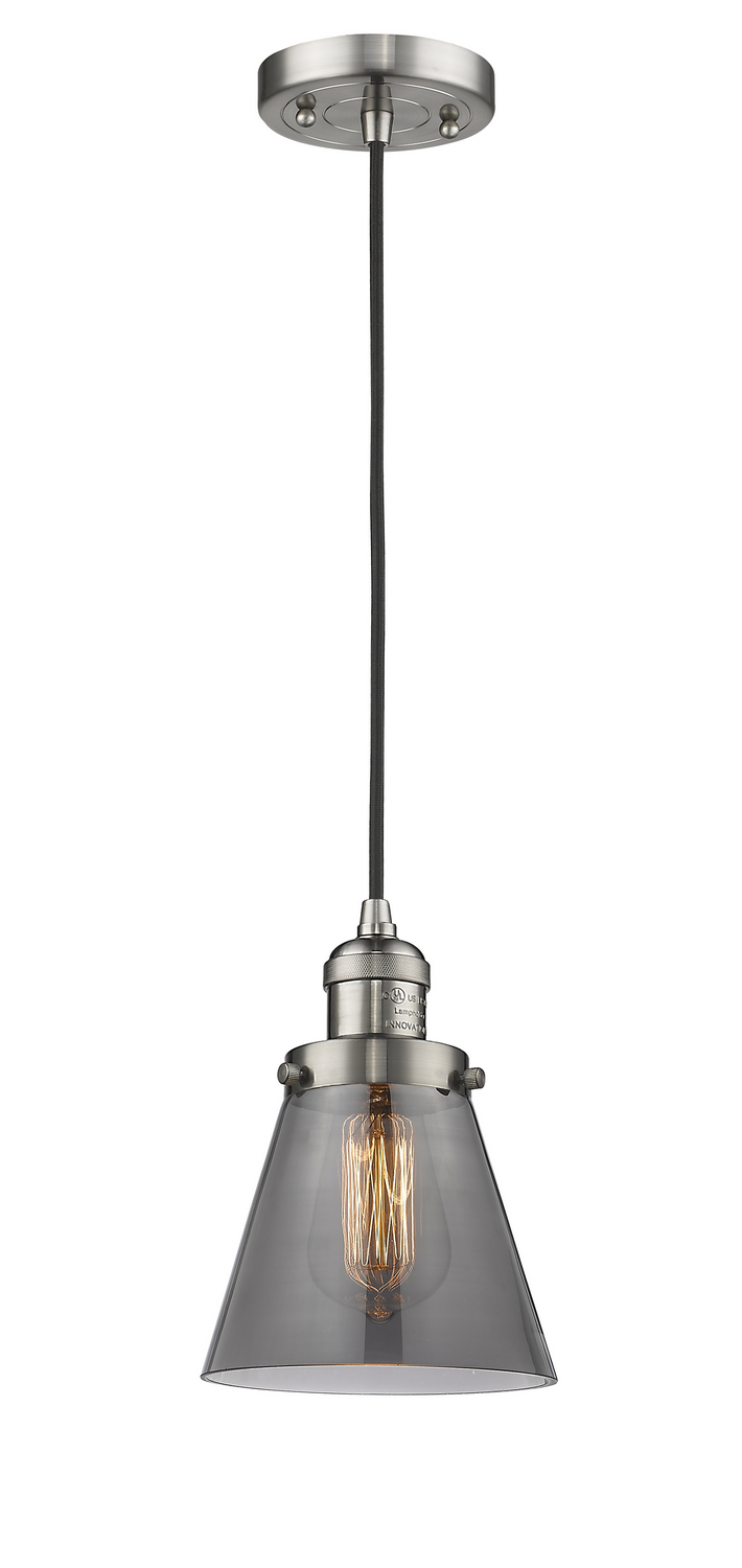 LED Mini Pendant by Innovations - Franklin Restoration Collection, Brushed Satin Nickel Finish - 201C-SN-G63-LED