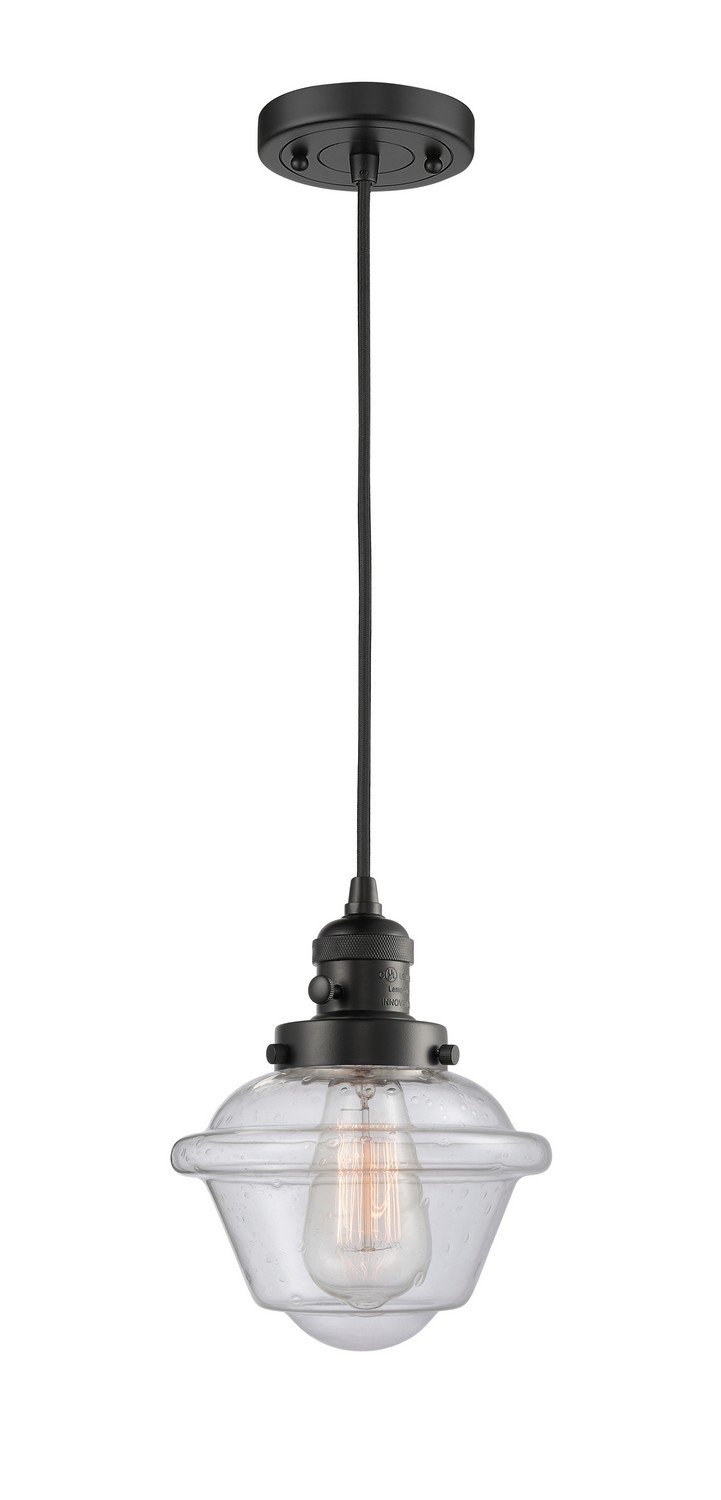 LED Mini Pendant by Innovations - Franklin Restoration Collection, Matte Black Finish - 201CSW-BK-G534-LED