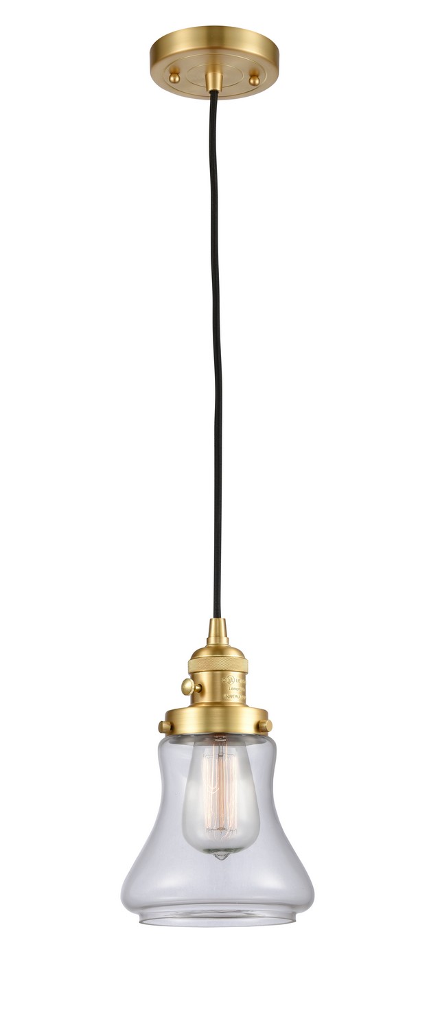 LED Mini Pendant by Innovations - Franklin Restoration Collection, Satin Gold Finish - 201CSW-SG-G192-LED