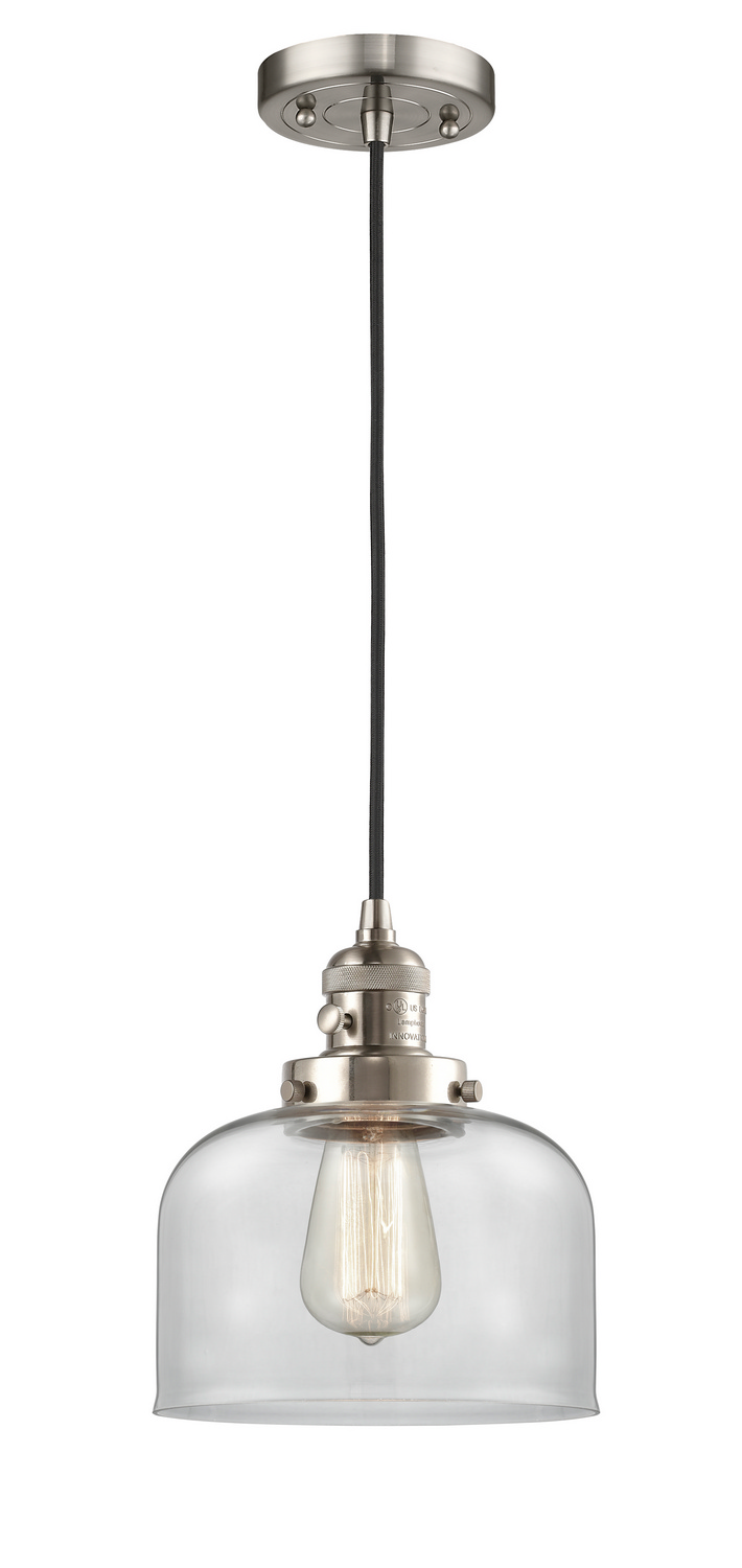 One Light Mini Pendant by Innovations - Franklin Restoration Collection, Brushed Satin Nickel Finish - 201CSW-SN-G72