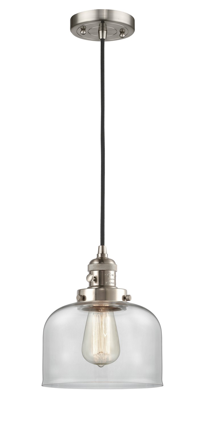 LED Mini Pendant by Innovations - Franklin Restoration Collection, Brushed Satin Nickel Finish - 201CSW-SN-G72-LED
