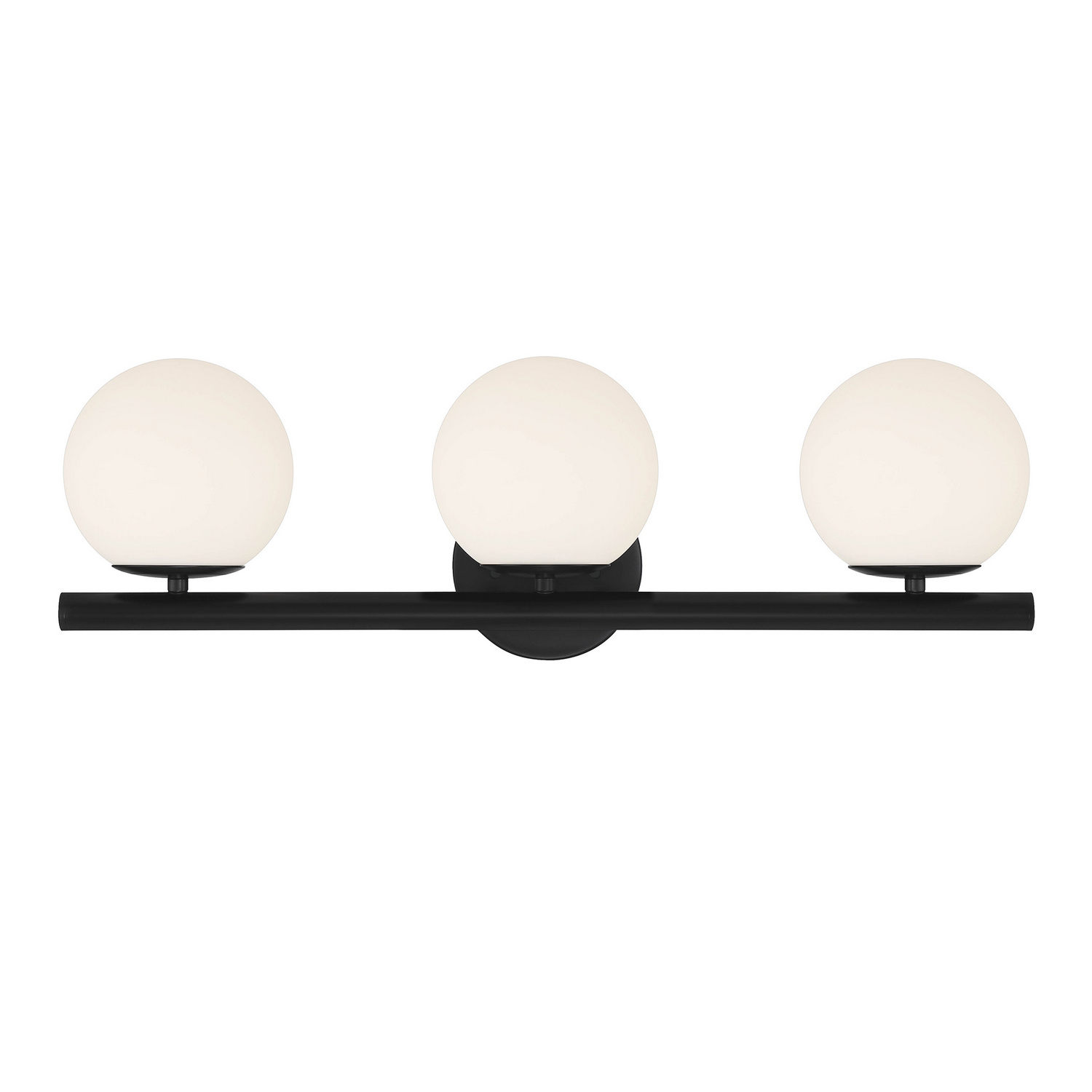 Photos - Chandelier / Lamp Crown Designers Fountain  Heights 3-Light Bathroom Vanity Light in Matte Black D252C-3B-MB 
