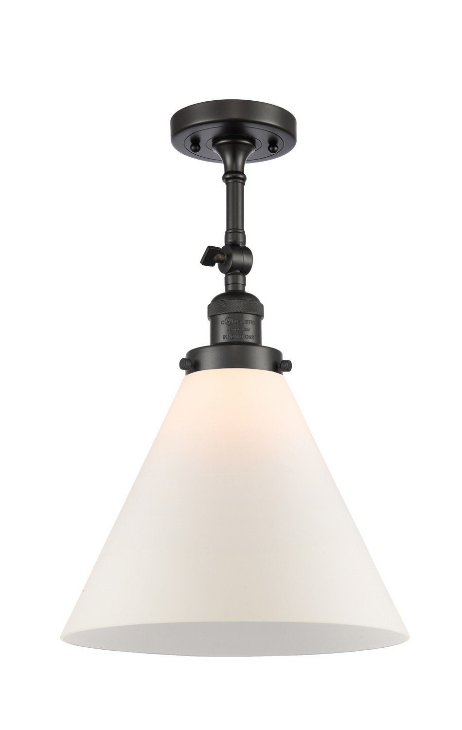 LED Semi-Flush Mount by Innovations - Franklin Restoration Collection, Oil Rubbed Bronze Finish - 201F-OB-G41-L-LED