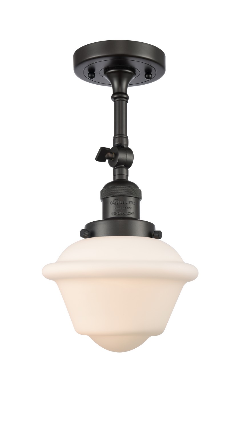 LED Semi-Flush Mount by Innovations - Franklin Restoration Collection, Oil Rubbed Bronze Finish - 201F-OB-G531-LED