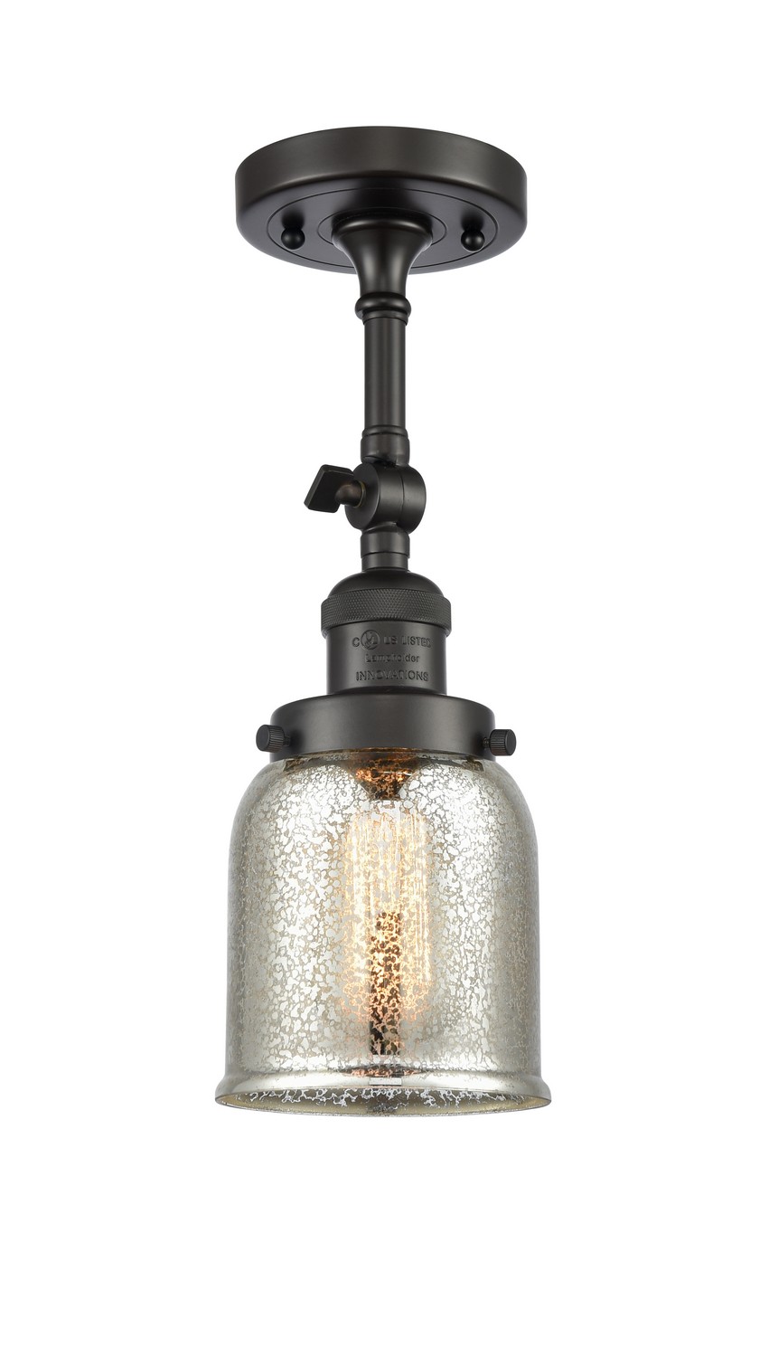 LED Semi-Flush Mount by Innovations - Franklin Restoration Collection, Oil Rubbed Bronze Finish - 201F-OB-G58-LED