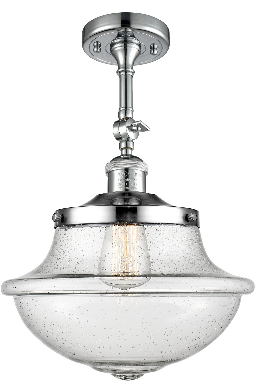LED Semi-Flush Mount by Innovations - Franklin Restoration Collection, Polished Chrome Finish - 201F-PC-G544-LED