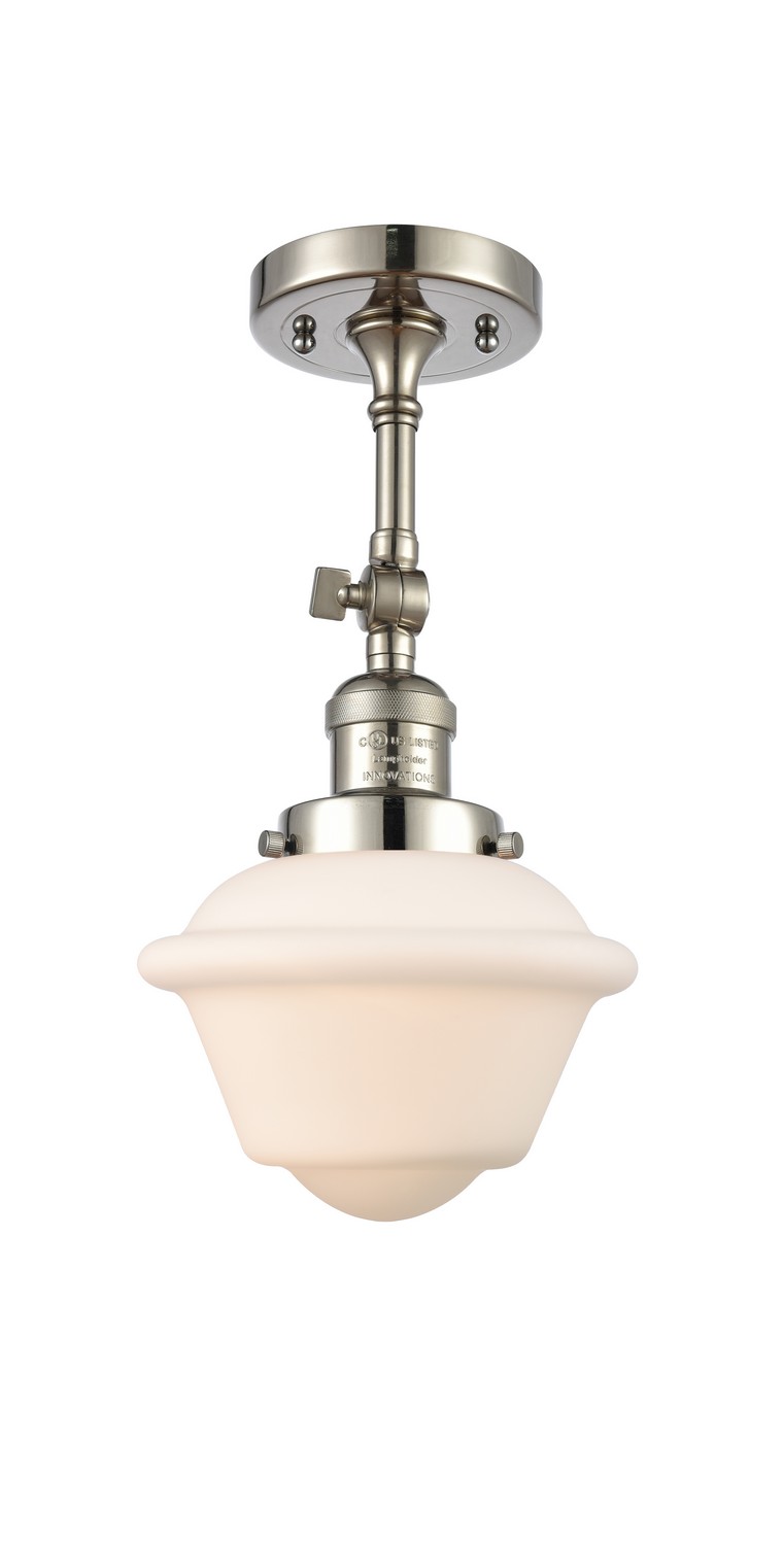 LED Semi-Flush Mount by Innovations - Franklin Restoration Collection, Polished Nickel Finish - 201F-PN-G531-LED