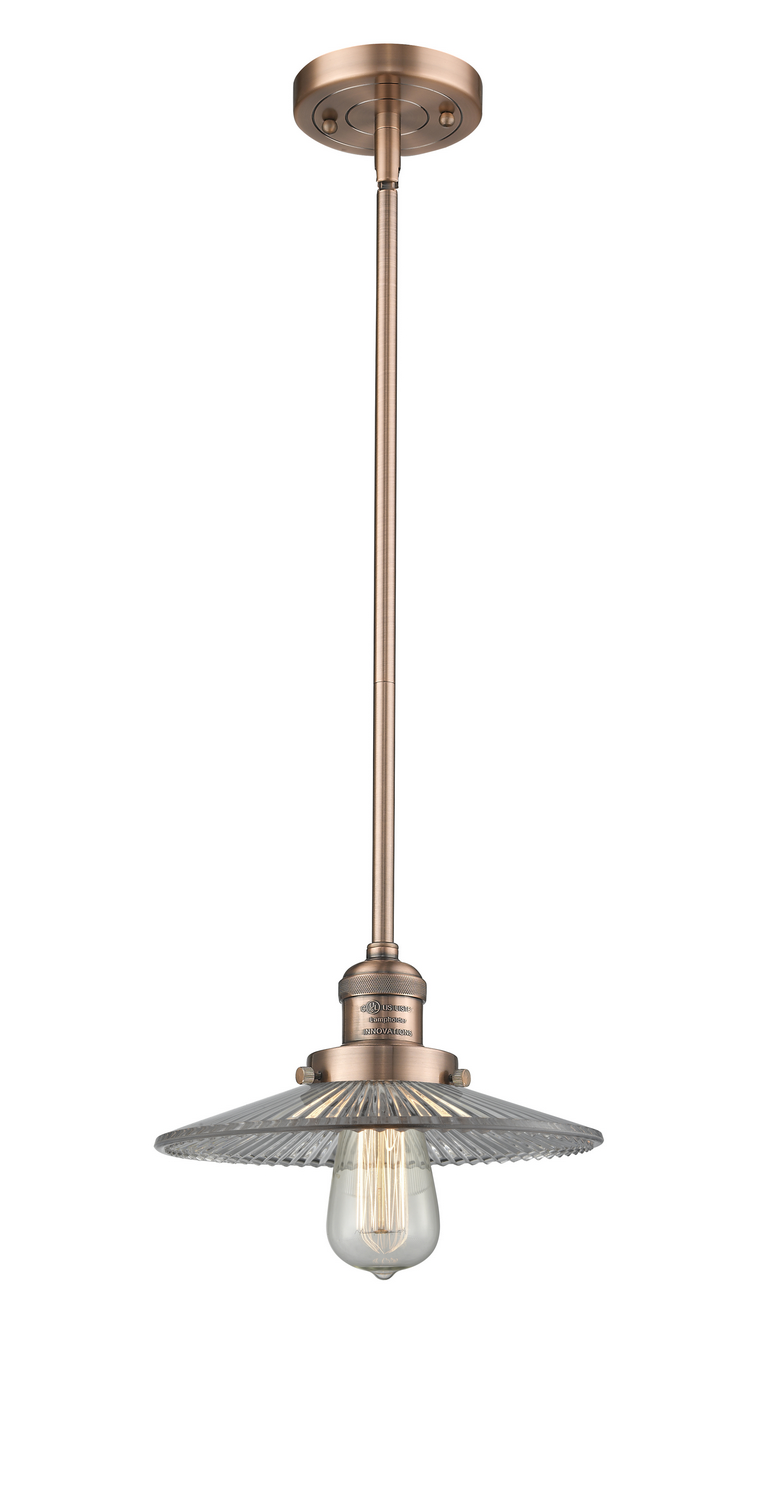 LED Mini Pendant by Innovations - Franklin Restoration Collection, Antique Copper Finish - 201S-AC-G2-LED