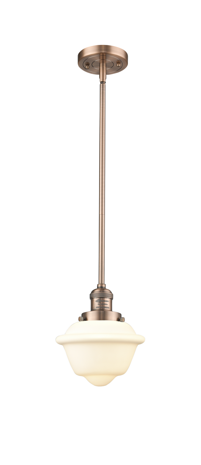LED Mini Pendant by Innovations - Franklin Restoration Collection, Antique Copper Finish - 201S-AC-G531-LED