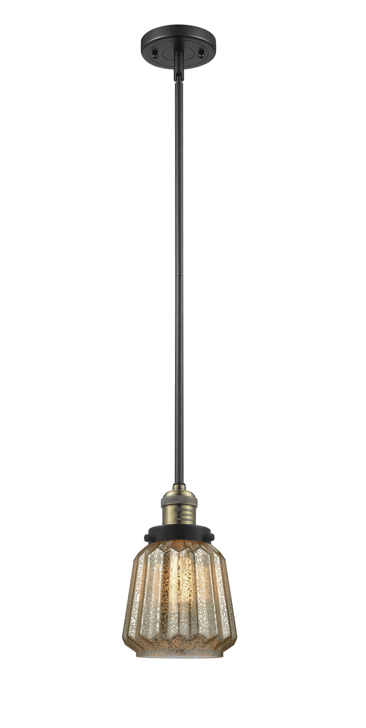 LED Mini Pendant by Innovations - Franklin Restoration Collection, Black Antique Brass Finish - 201S-BAB-G146-LED