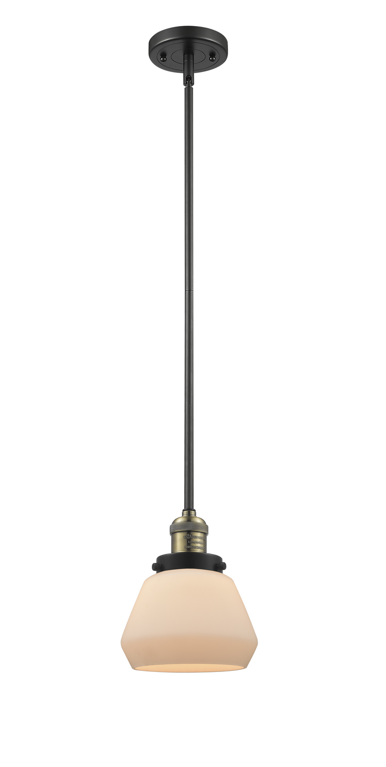 LED Mini Pendant by Innovations - Franklin Restoration Collection, Black Antique Brass Finish - 201S-BAB-G171-LED