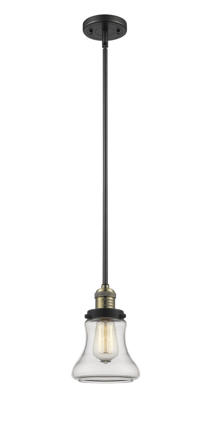 LED Mini Pendant by Innovations - Franklin Restoration Collection, Black Antique Brass Finish - 201S-BAB-G192-LED