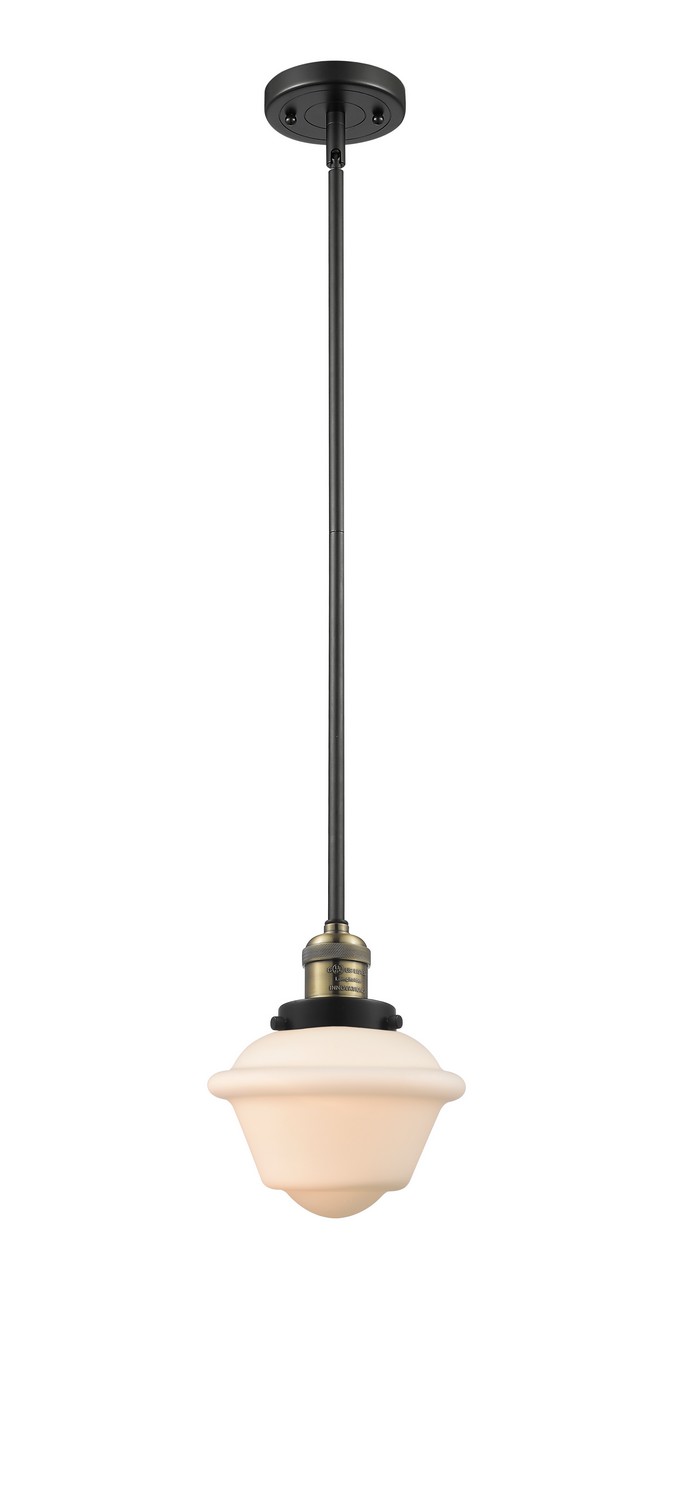 LED Mini Pendant by Innovations - Franklin Restoration Collection, Black Antique Brass Finish - 201S-BAB-G531-LED