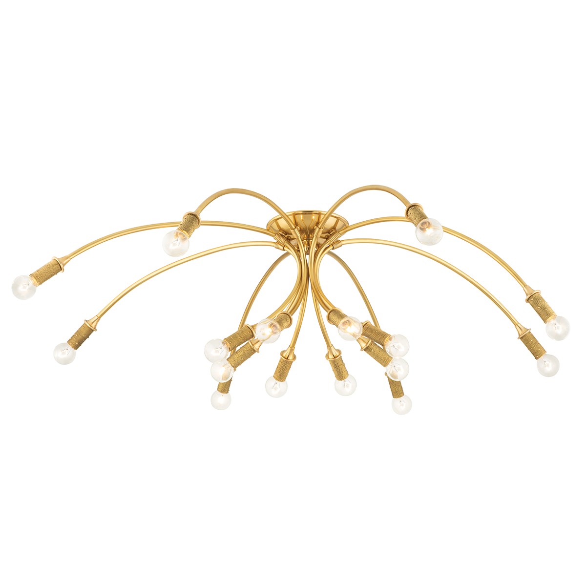 Hudson Valley Amboy 16 Light Flush Mount in Aged Brass - 1548-AGB