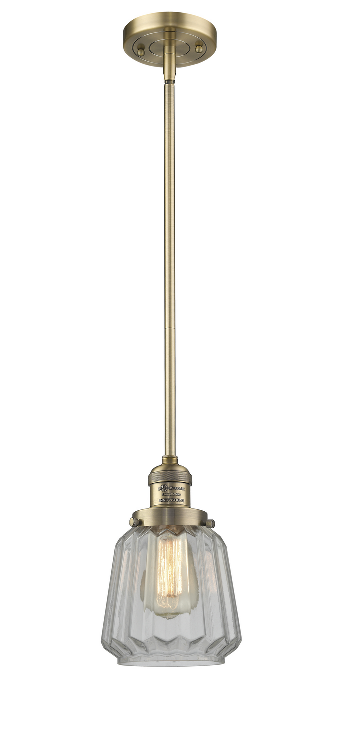 LED Mini Pendant by Innovations - Franklin Restoration Collection, Brushed Brass Finish - 201S-BB-G142-LED