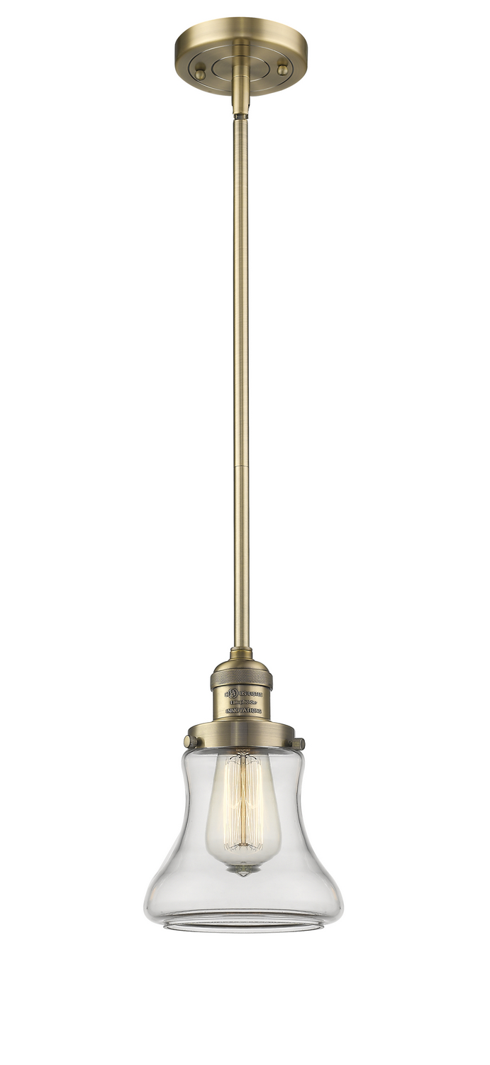 LED Mini Pendant by Innovations - Franklin Restoration Collection, Brushed Brass Finish - 201S-BB-G192-LED