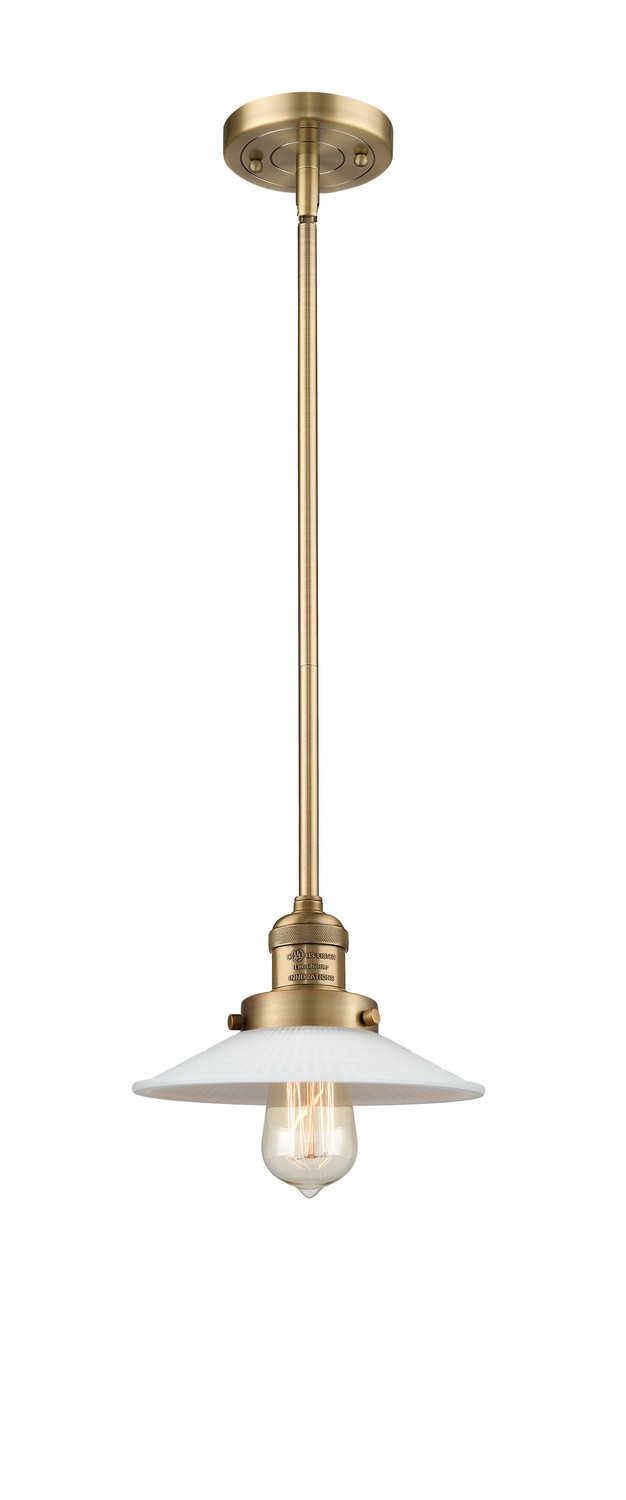 LED Mini Pendant by Innovations - Franklin Restoration Collection, Brushed Brass Finish - 201S-BB-G1-LED