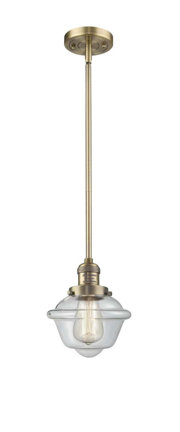 LED Mini Pendant by Innovations - Franklin Restoration Collection, Brushed Brass Finish - 201S-BB-G532-LED