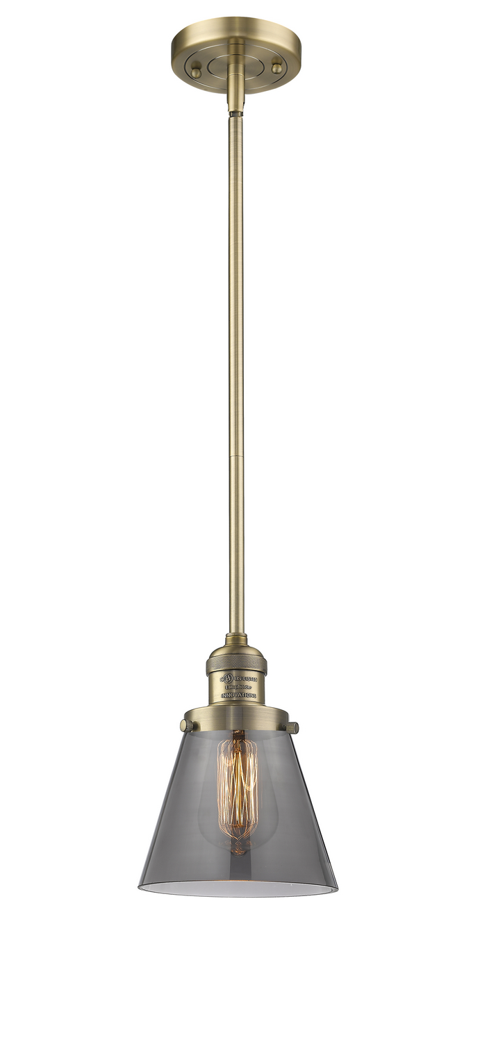 LED Mini Pendant by Innovations - Franklin Restoration Collection, Brushed Brass Finish - 201S-BB-G63-LED