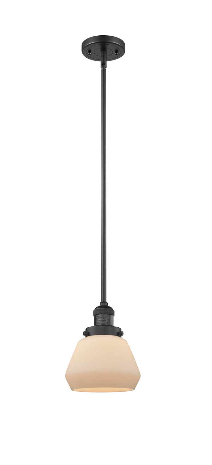 LED Mini Pendant by Innovations - Franklin Restoration Collection, Matte Black Finish - 201S-BK-G171-LED