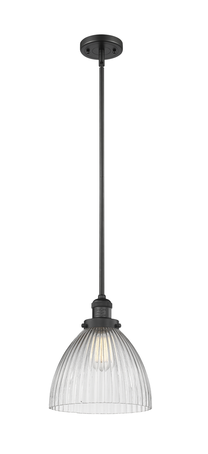 LED Mini Pendant by Innovations - Franklin Restoration Collection, Matte Black Finish - 201S-BK-G222-LED