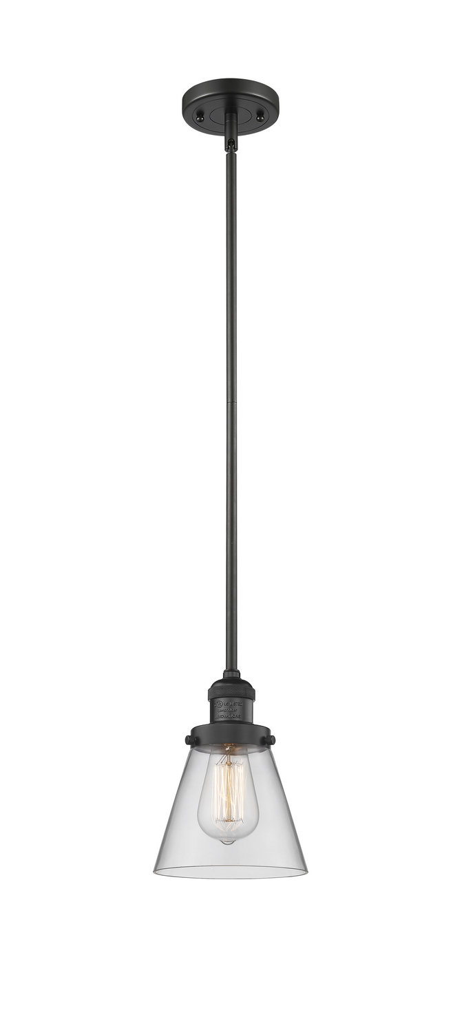 LED Mini Pendant by Innovations - Franklin Restoration Collection, Matte Black Finish - 201S-BK-G62-LED