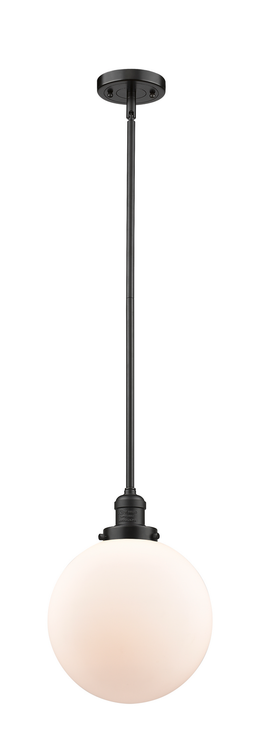 One Light Mini Pendant by Innovations - Franklin Restoration Collection, Oil Rubbed Bronze Finish - 201S-OB-G201-10