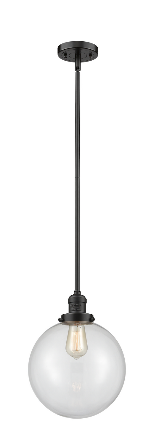One Light Mini Pendant by Innovations - Franklin Restoration Collection, Oil Rubbed Bronze Finish - 201S-OB-G202-10