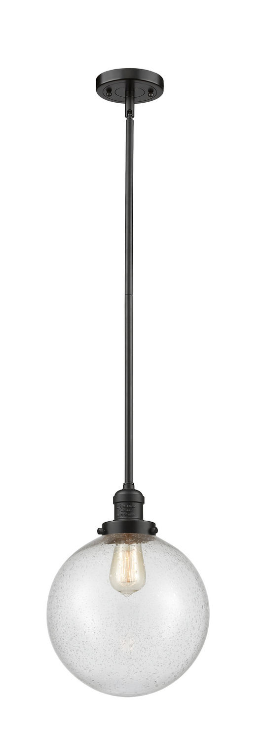 One Light Mini Pendant by Innovations - Franklin Restoration Collection, Oil Rubbed Bronze Finish - 201S-OB-G204-10