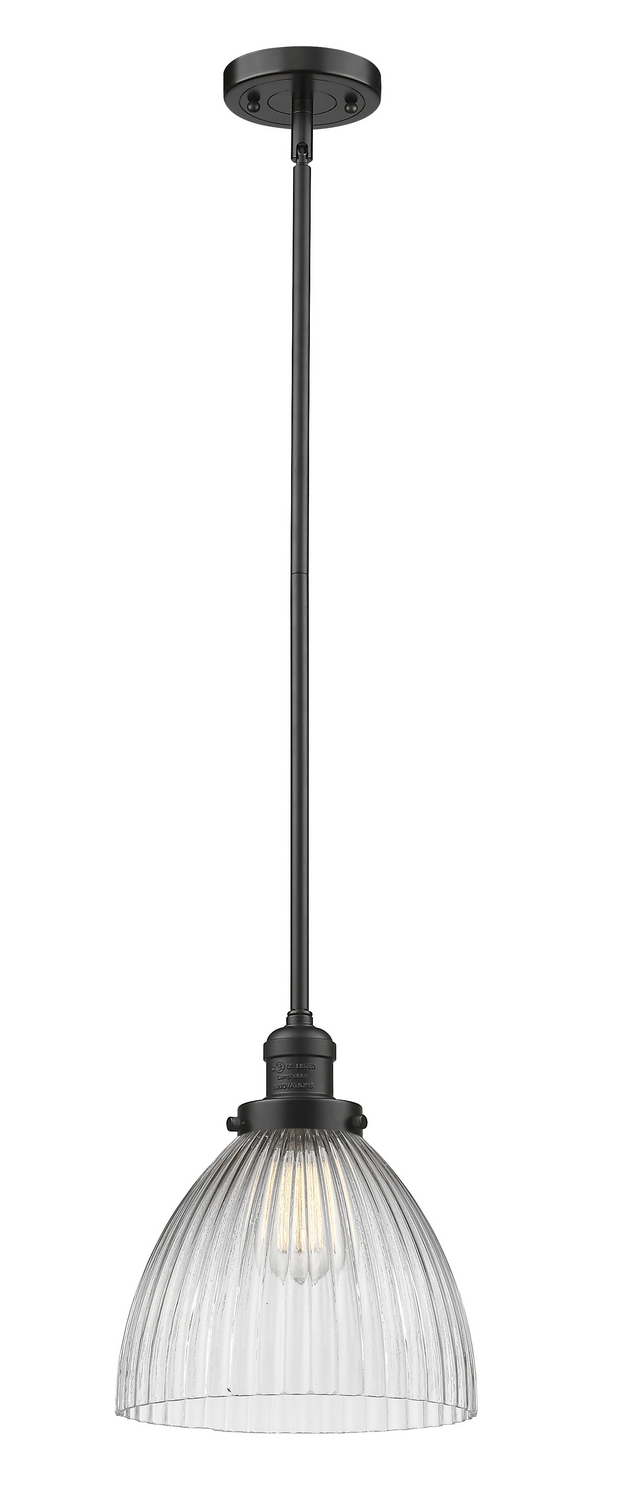 One Light Mini Pendant by Innovations - Franklin Restoration Collection, Oil Rubbed Bronze Finish - 201S-OB-G222