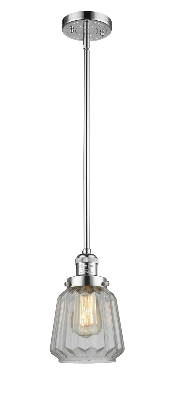LED Mini Pendant by Innovations - Franklin Restoration Collection, Polished Chrome Finish - 201S-PC-G142-LED