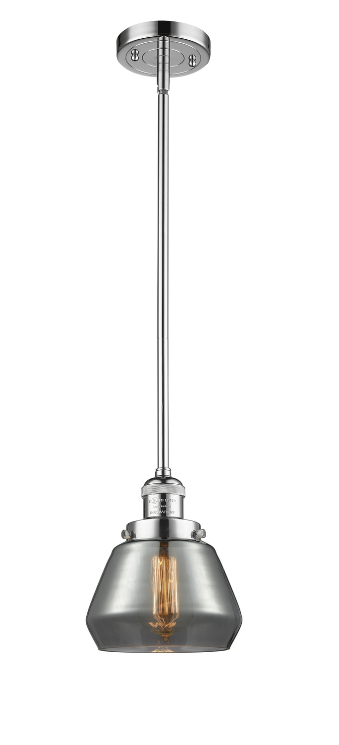 One Light Mini Pendant by Innovations - Franklin Restoration Collection, Polished Chrome Finish - 201S-PC-G173