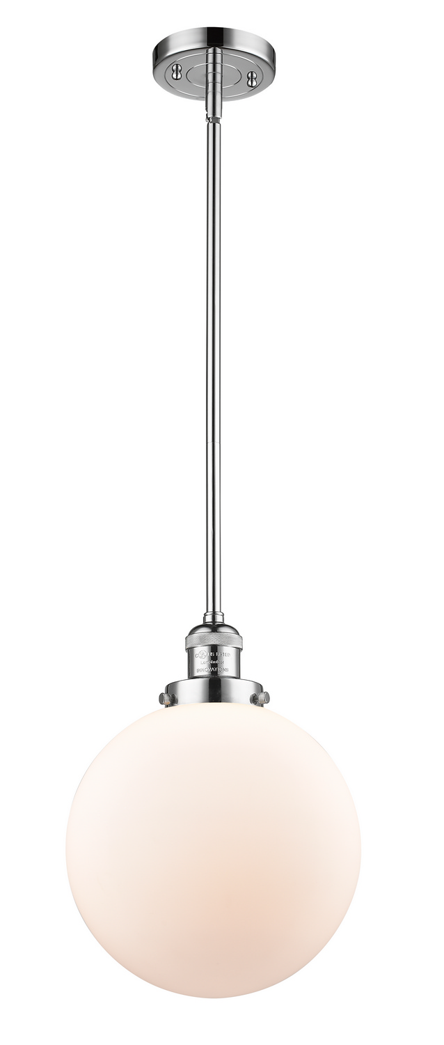 One Light Mini Pendant by Innovations - Franklin Restoration Collection, Polished Chrome Finish - 201S-PC-G201-10