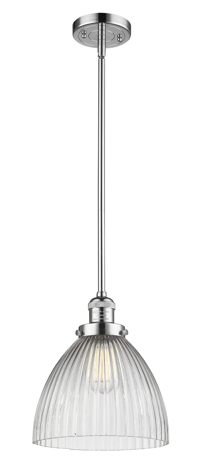 One Light Mini Pendant by Innovations - Franklin Restoration Collection, Polished Chrome Finish - 201S-PC-G222