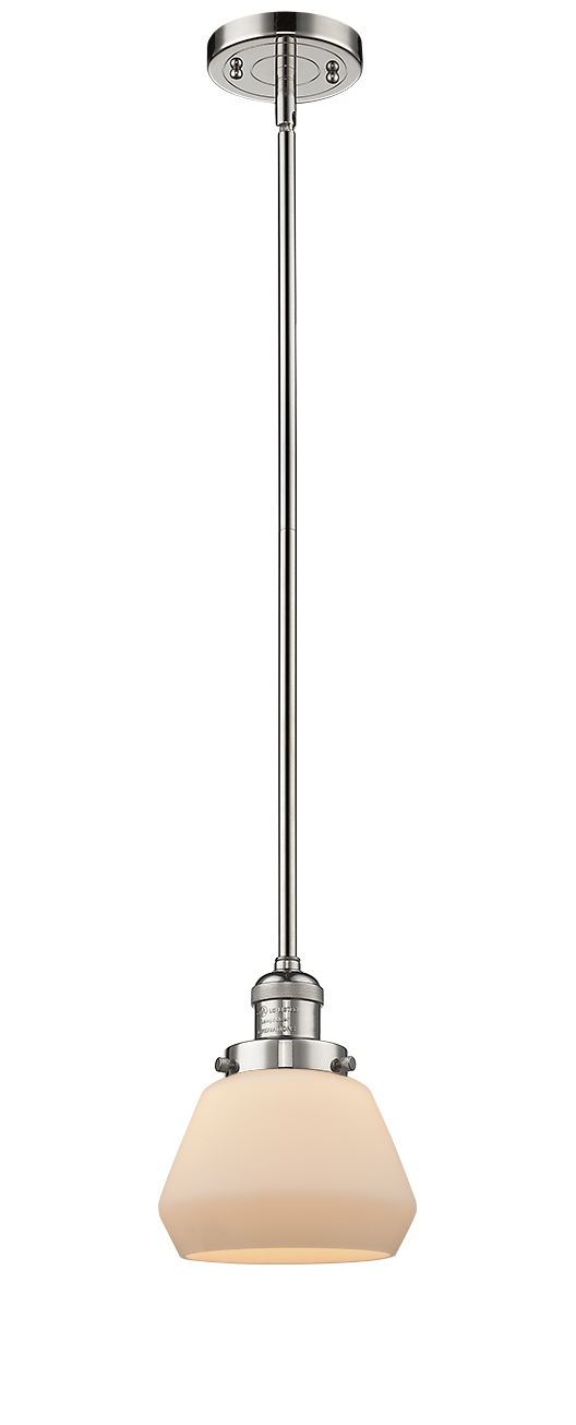 LED Mini Pendant by Innovations - Franklin Restoration Collection, Polished Nickel Finish - 201S-PN-G171-LED