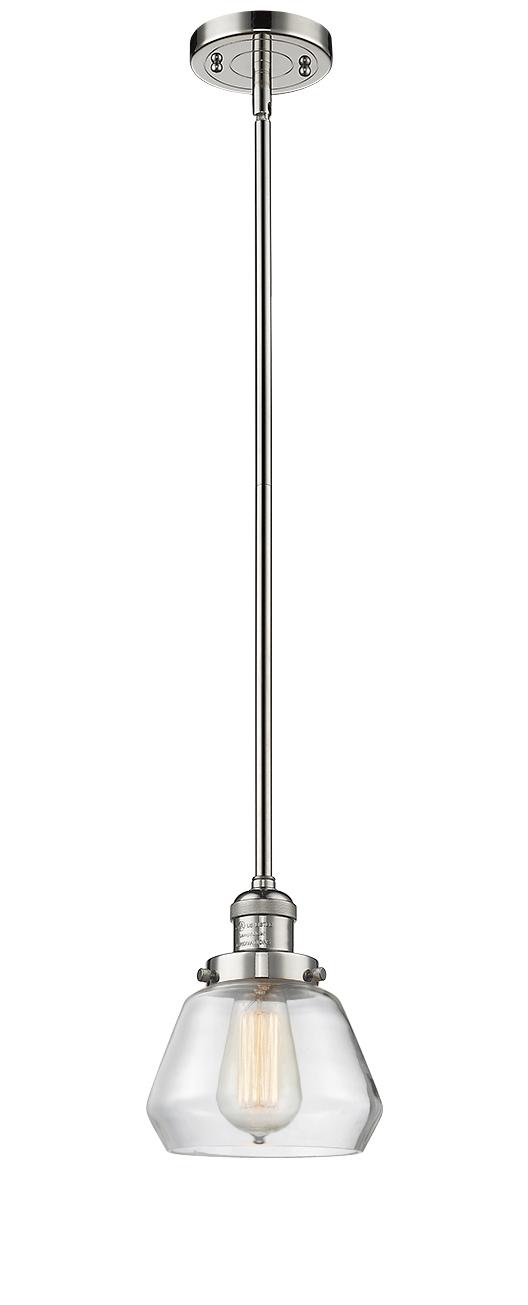 LED Mini Pendant by Innovations - Franklin Restoration Collection, Polished Nickel Finish - 201S-PN-G172-LED