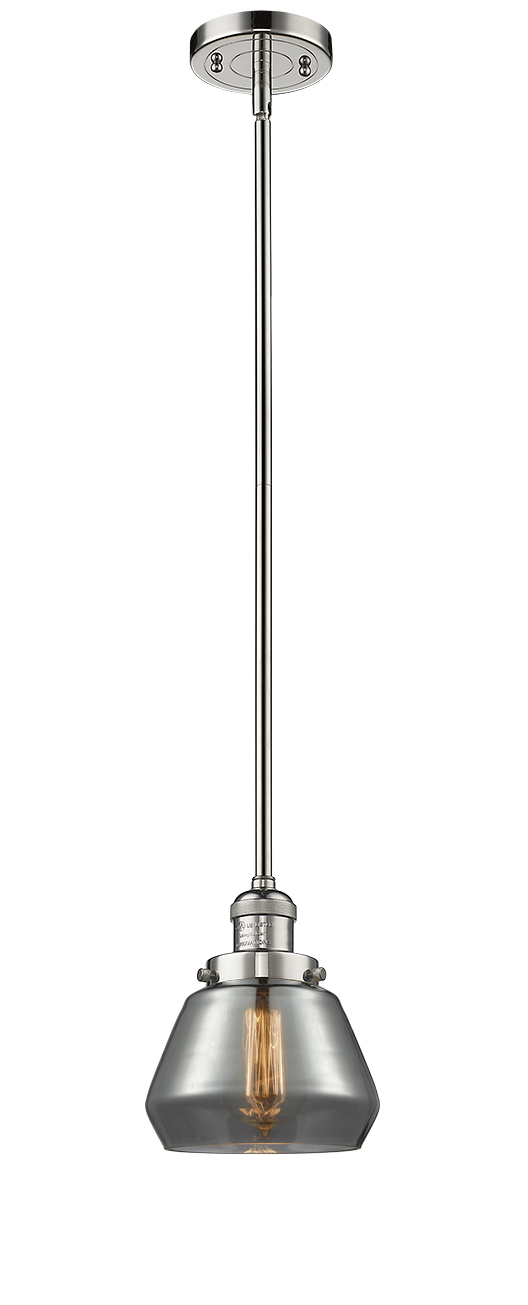 LED Mini Pendant by Innovations - Franklin Restoration Collection, Polished Nickel Finish - 201S-PN-G173-LED