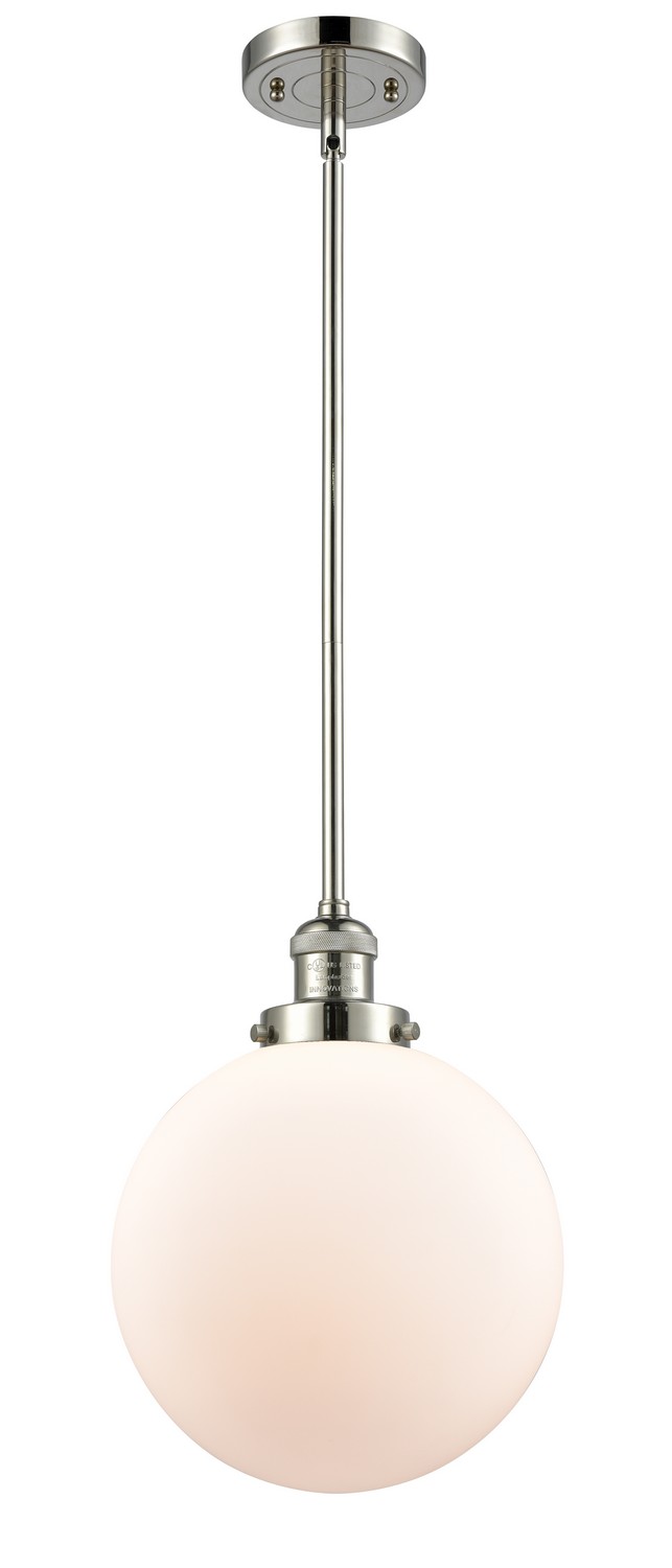 LED Mini Pendant by Innovations - Franklin Restoration Collection, Polished Nickel Finish - 201S-PN-G201-10-LED