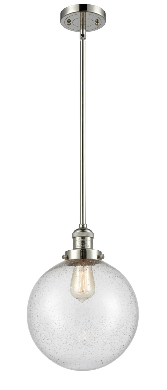 LED Mini Pendant by Innovations - Franklin Restoration Collection, Polished Nickel Finish - 201S-PN-G204-10-LED
