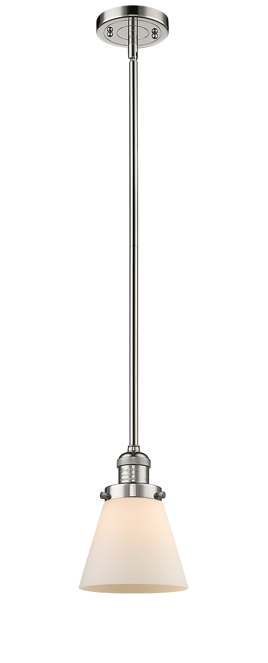 LED Mini Pendant by Innovations - Franklin Restoration Collection, Polished Nickel Finish - 201S-PN-G61-LED